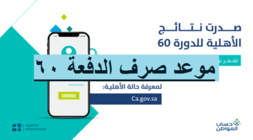 موعد صرف حساب المواطن الدفعة 60 عن شهر نوفمبر ورابط الاستعلام