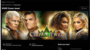 حجز تذاكر راو وكراون جول عرض WWE RAW بمنصة وي بوك webook