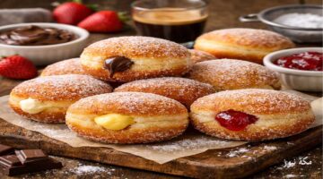 سر الدونتس الإيطالي المحشية بمذاق فاخر