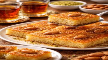 البسبوسة المرملة بأسهل وأسرع طريقة تذوب في الفم وأحلى من الجاهزة