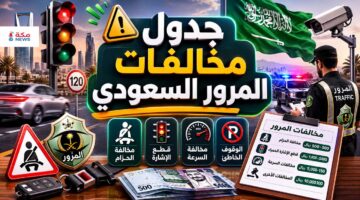 كم قيمة مخالفة الحزام وقطع الإشارة والسرعة في السعودية؟ طريقة الاعتراض عليها