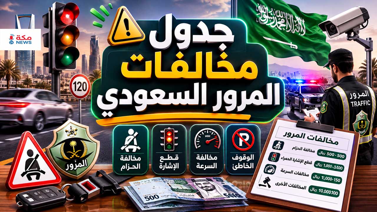 كم قيمة مخالفة الحزام وقطع الإشارة والسرعة في السعودية؟ طريقة الاعتراض عليها
